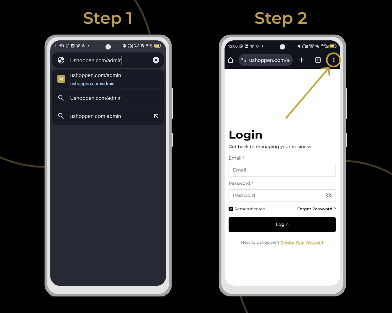 how to install ushoppen on your phone